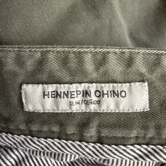 Goodfellow & Co. Men's W38 x L32 Green Slim Straight Hennepin Chino Pants - Picture 3 of 6